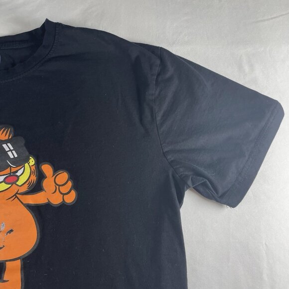 Tommy Jeans X Garfield Collaboration Black T-Shirt Mens XL Retro Cartoon Graphic - Picture 3 of 9